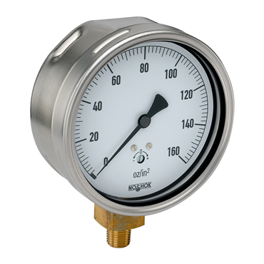-15 to 0 in H 4 in Vacuum Gauge